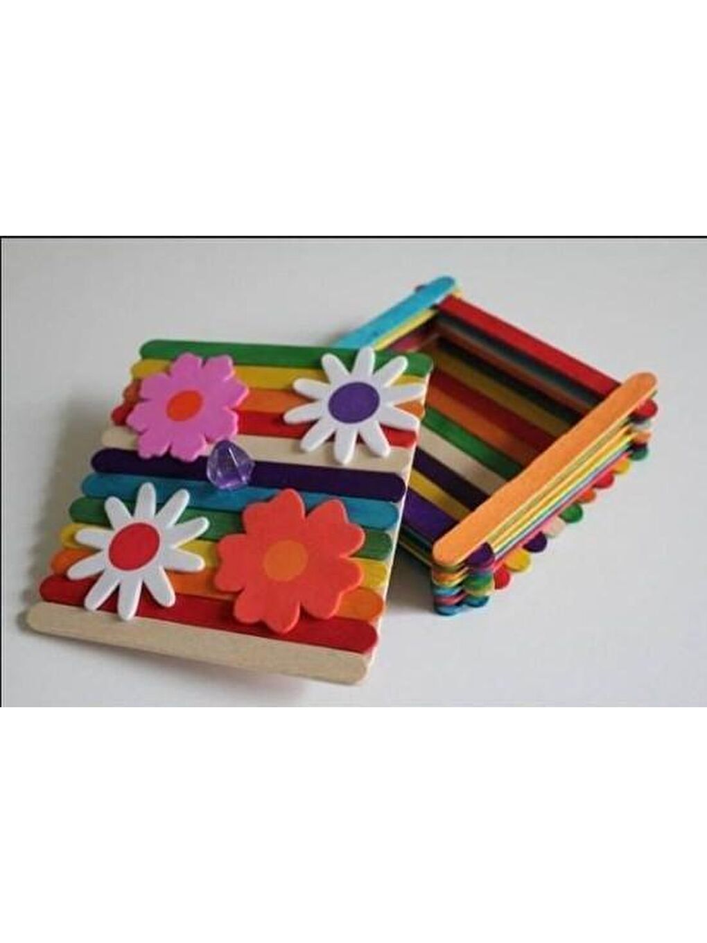 Renkli Dar Ahşap Çubuk 50'li Paket (KOD : 4582)-6