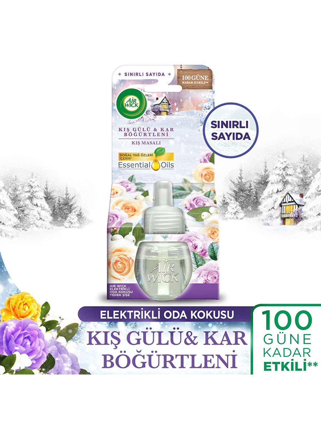 Air Wick Renksiz Elektrikli Oda Kokusu Yedek Şişe Kış Masalı + Vanilya - 2