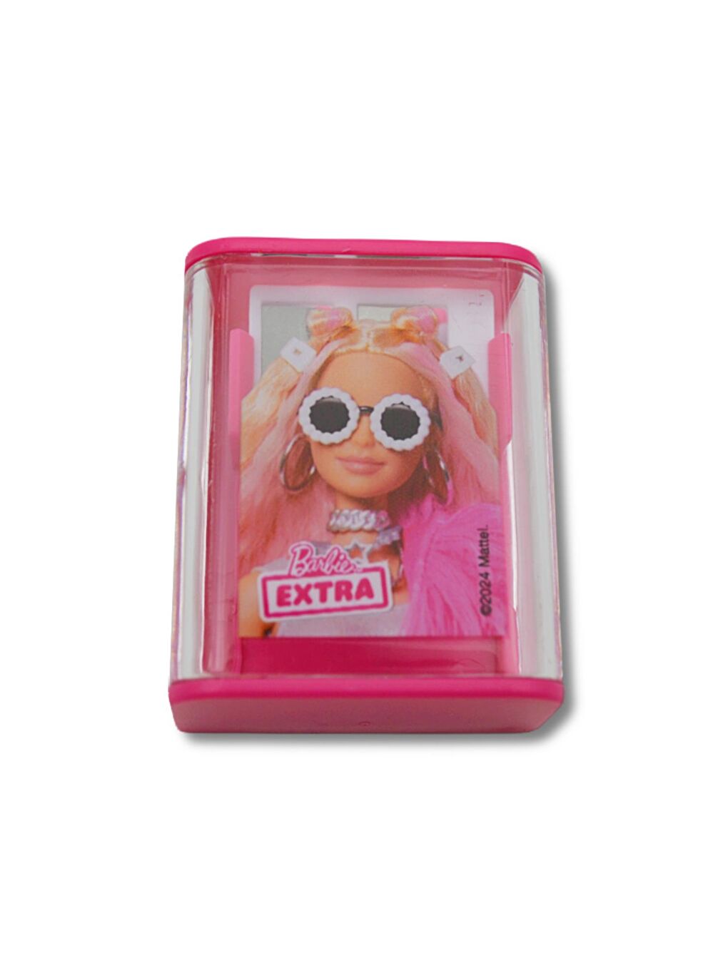 BARBIE Pembe Extra 2 Delikli Kalemtraş (B-436)