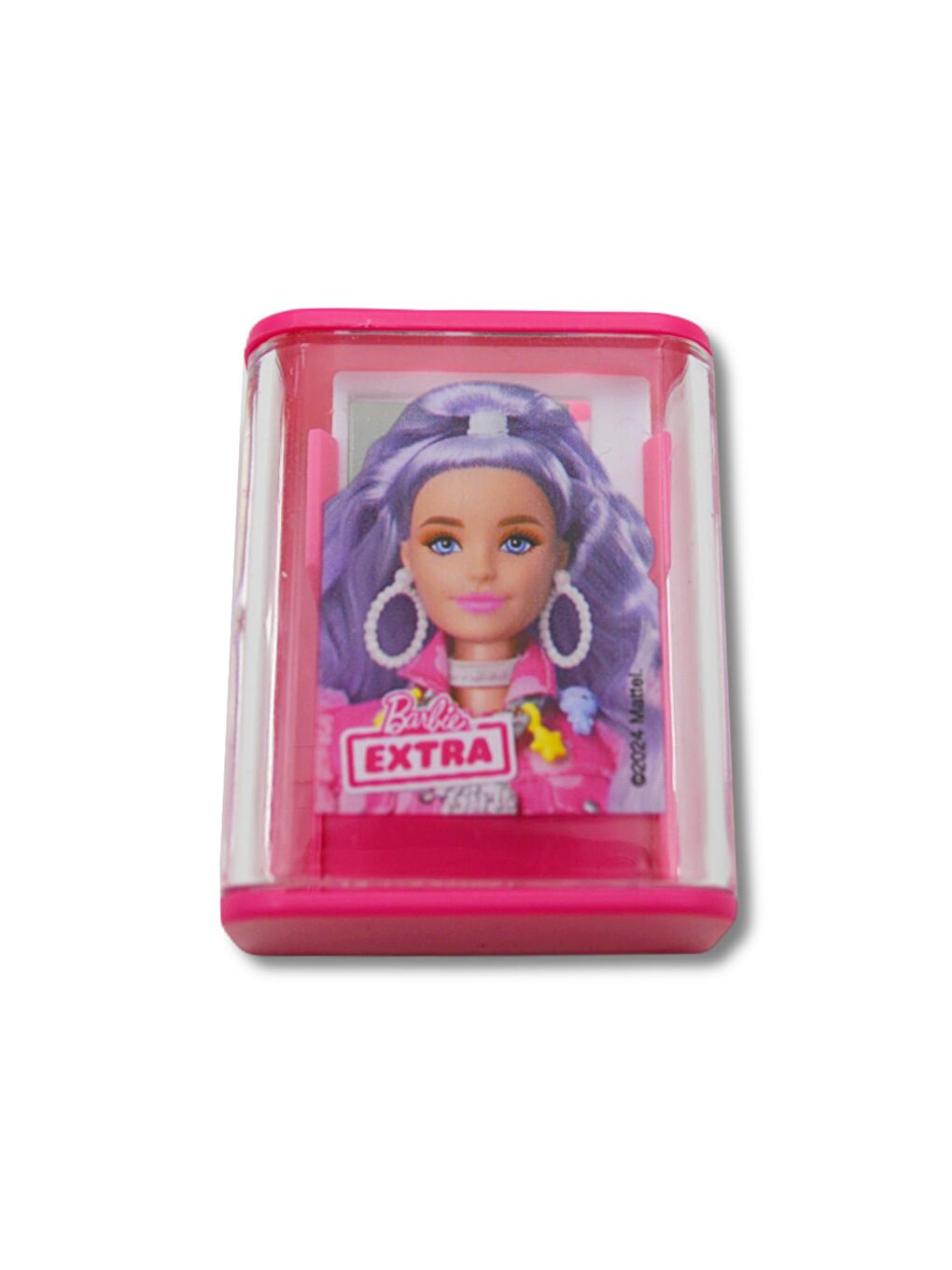 BARBIE Pembe Extra 2 Delikli Kalemtraş (B-436) - 1