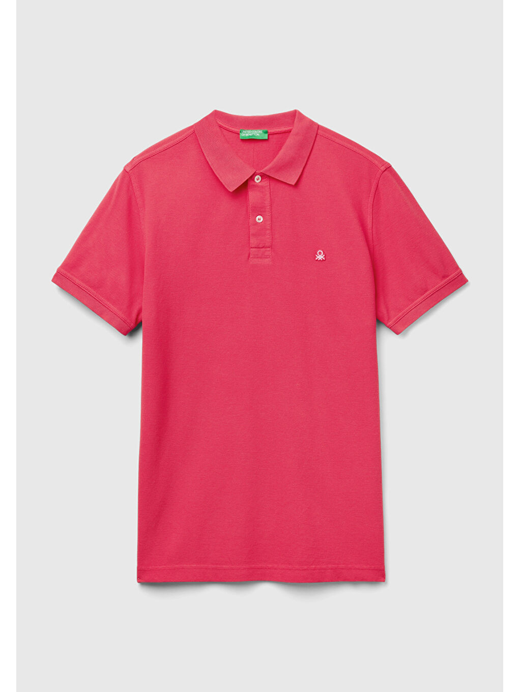 United Colors Of Benetton Erkek Koyu Pembe Regular Fit Kısa Kollu Polo T-Shirt