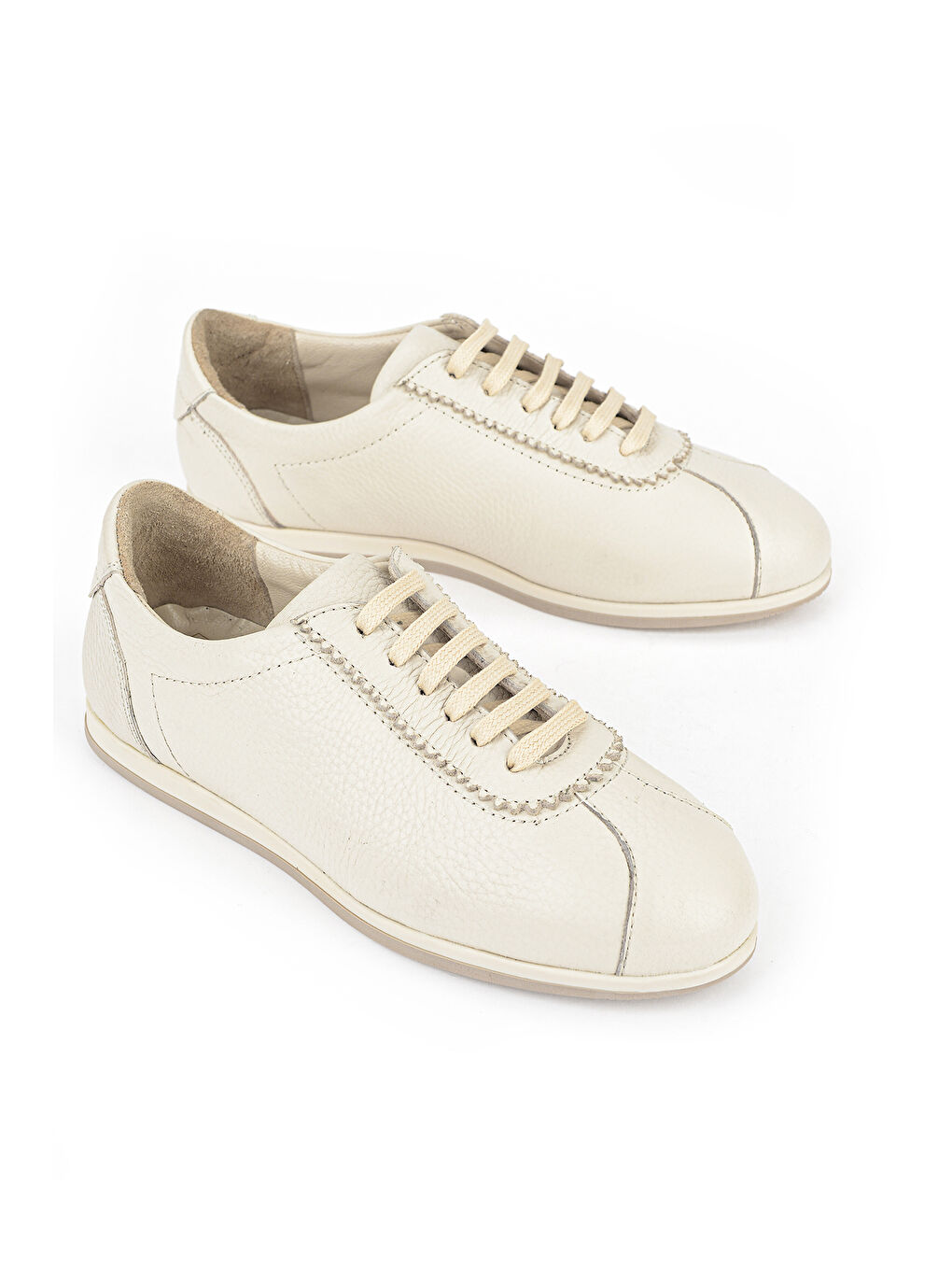 Kadın Hakiki Deri Günlük Ayakkabı 1611022Z2765 Bej-1