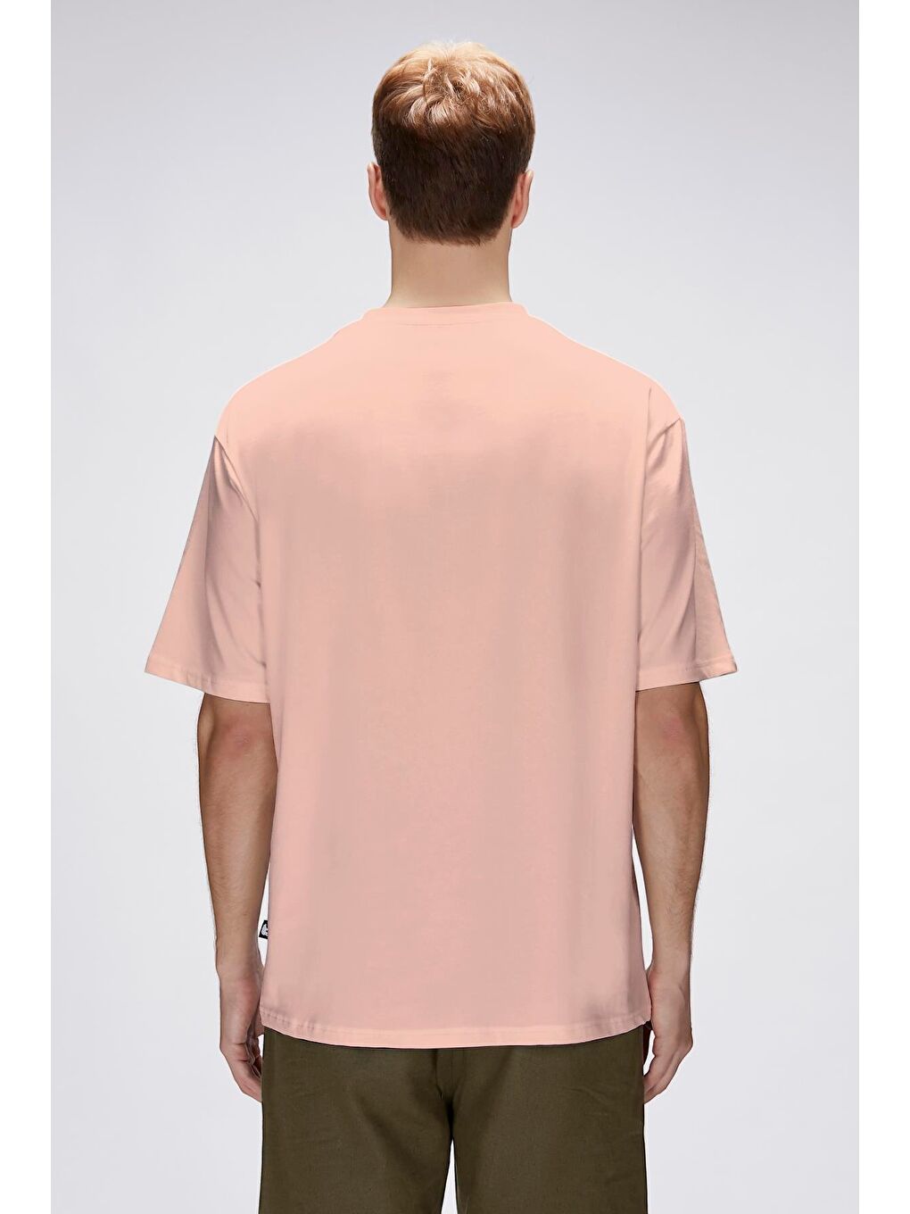 Collis Pembe Erkek Baskılı Tişört-4