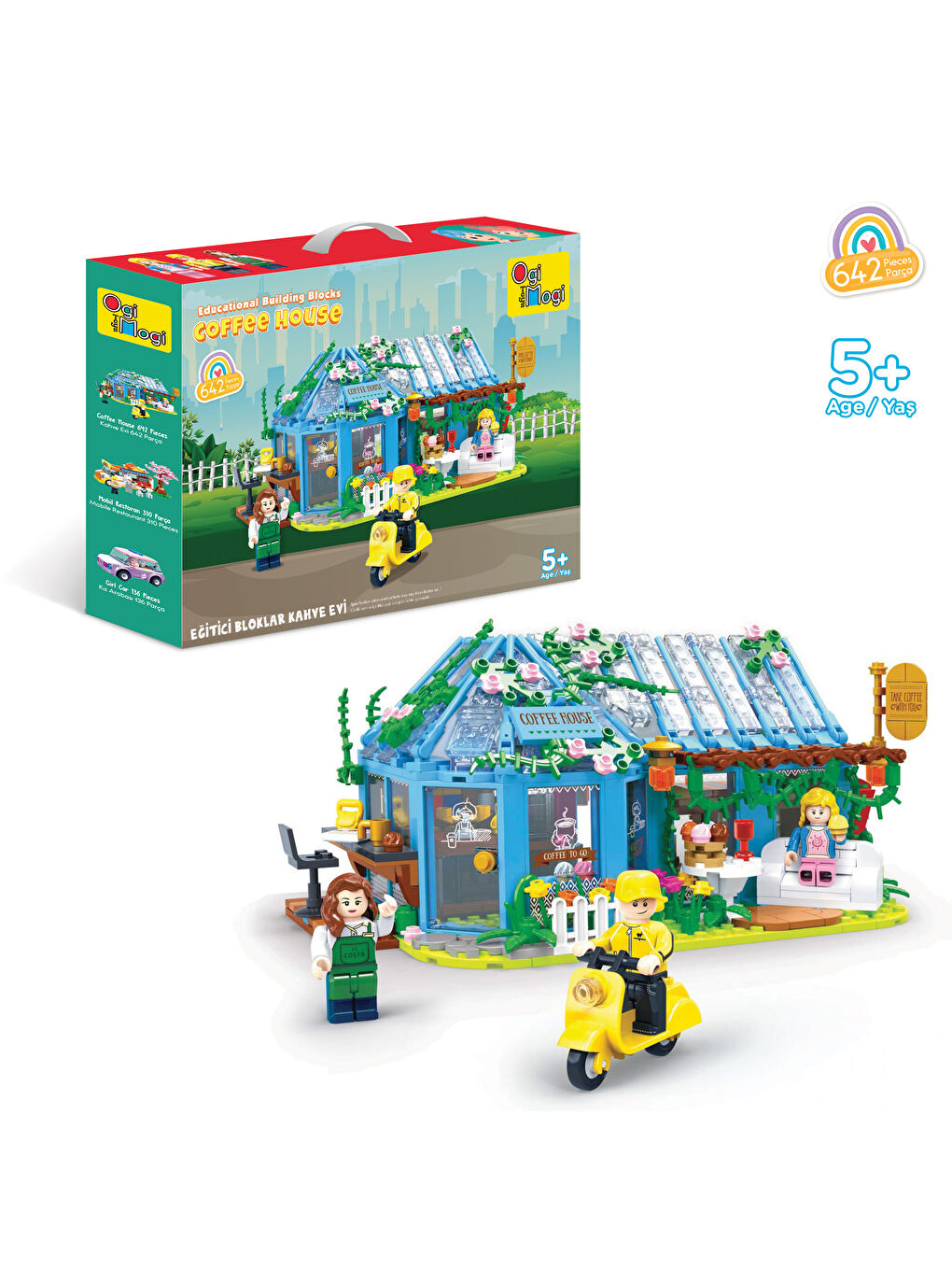 Eğitici Bloklar Kahve Evi 642 Parça Yapı Seti