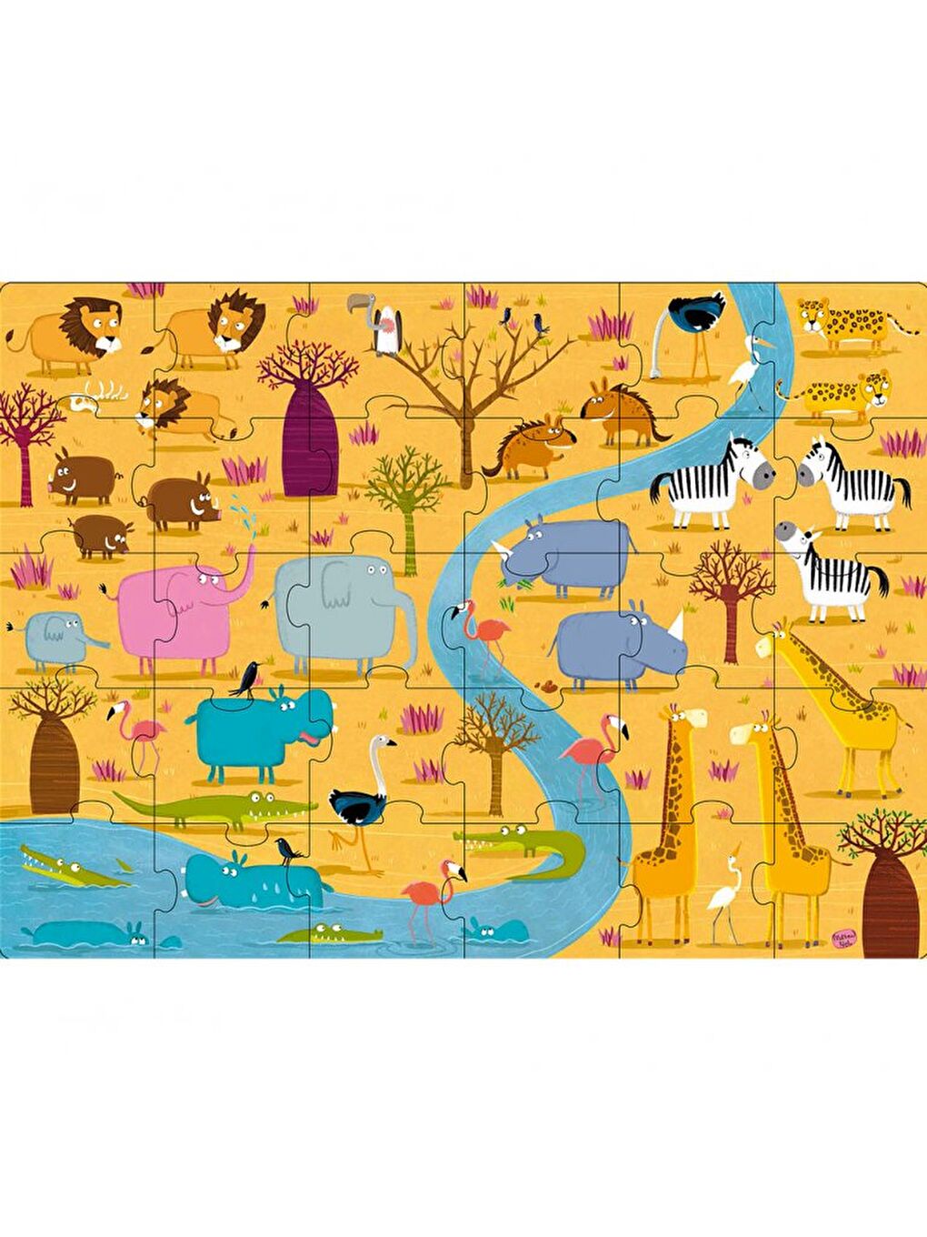 Animals of Africa Giant Puzzle-2