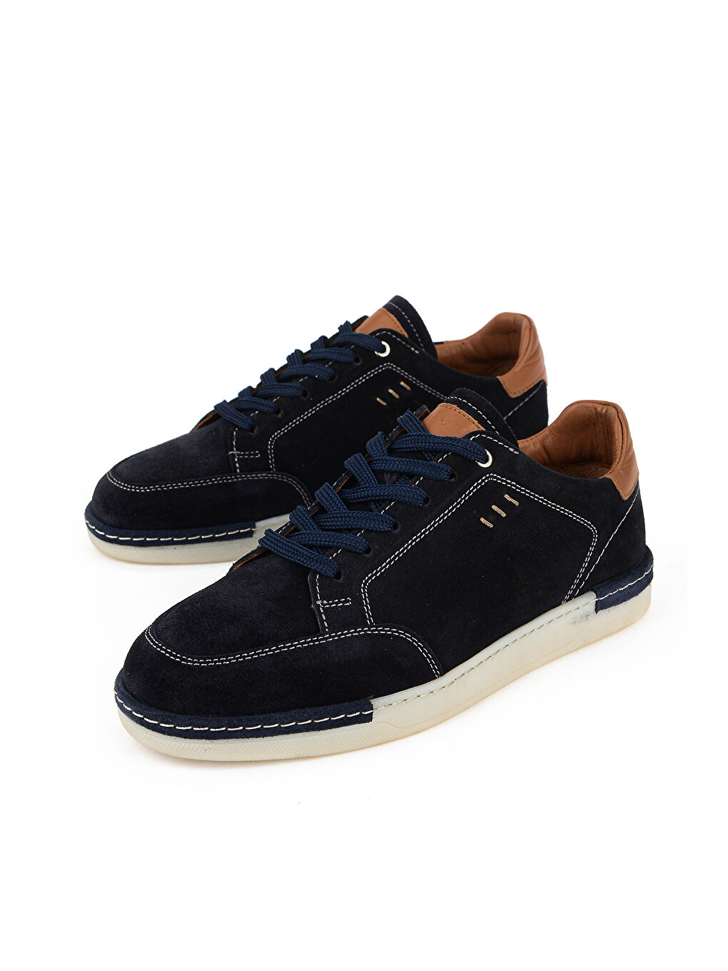 Erkek Hakiki Deri Günlük Ayakkabı 1611064Z226 Lacivert-4