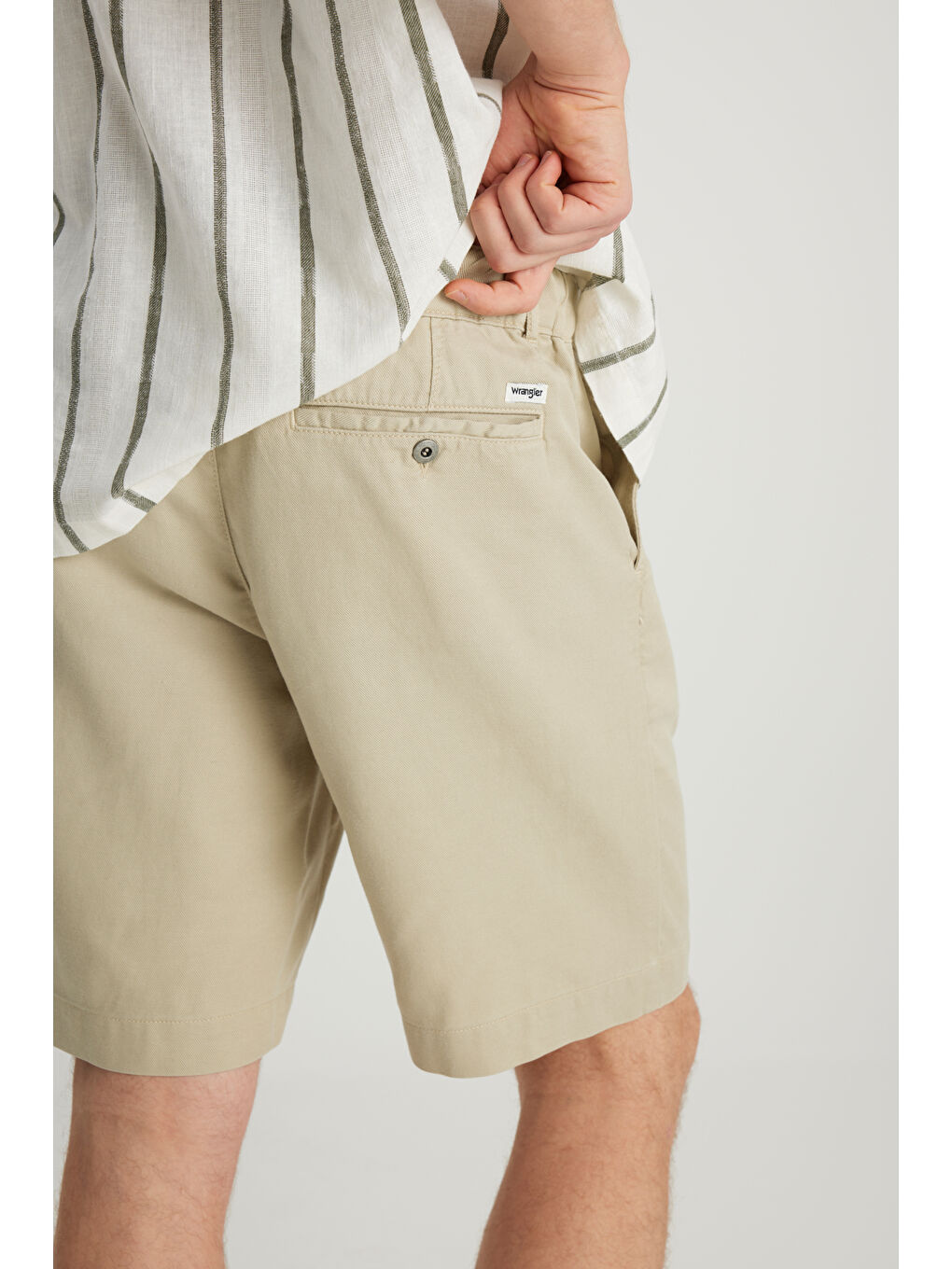 Regular Fit Normal Kesim Lastik Bel Detaylı Açık Yeşil Şort-2