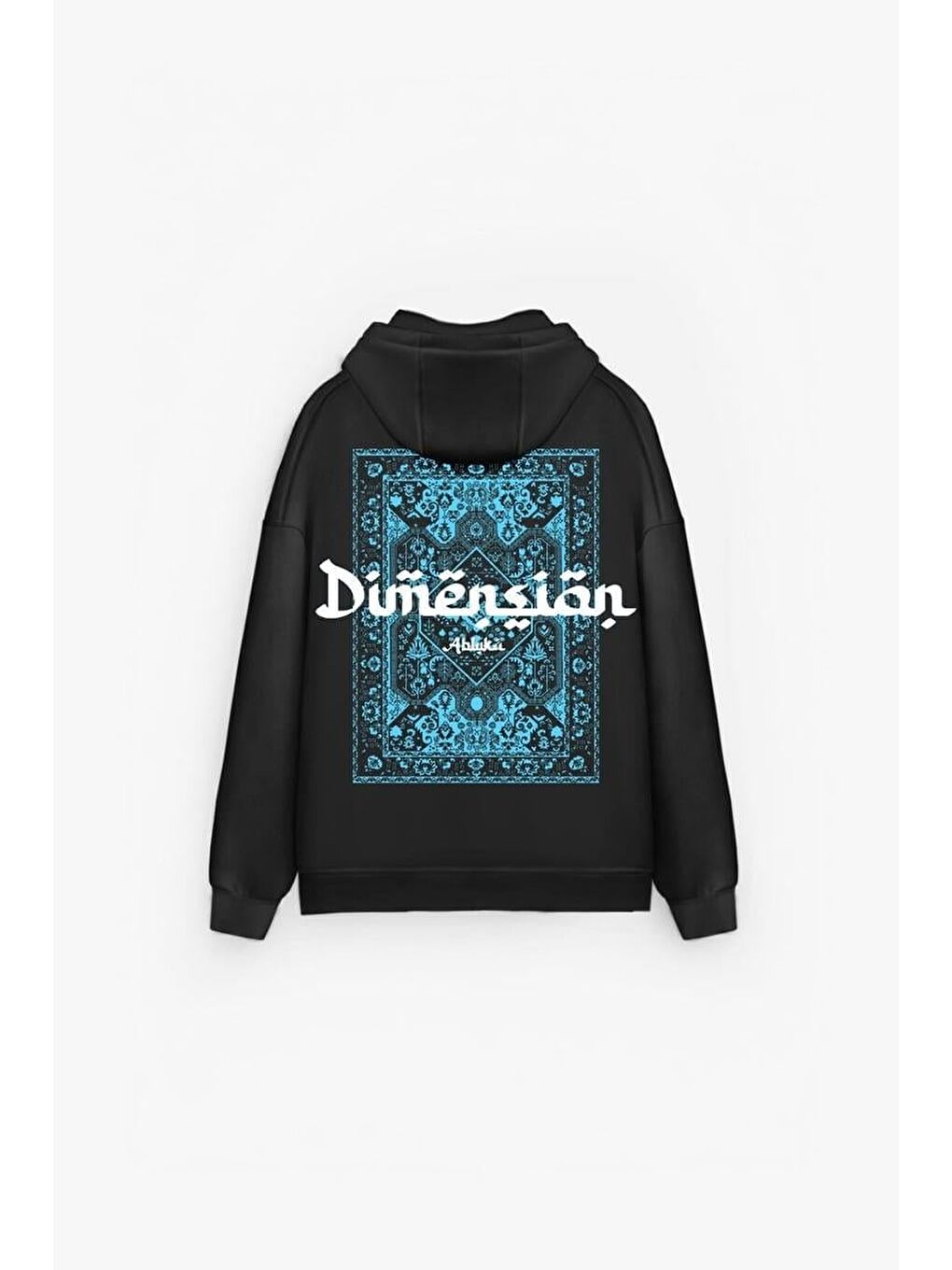 Erkek Oversize Kapüşonlu 2'Li Hoodie Beyaz - Siyah-4