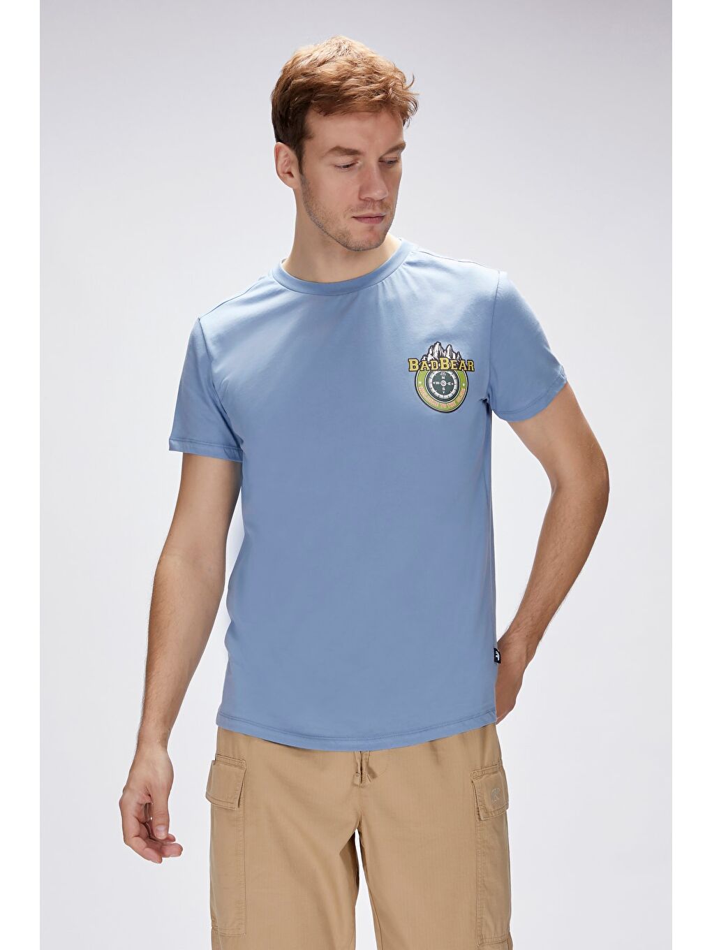 Anderson Element Mavi Erkek Baskılı Tişört-1