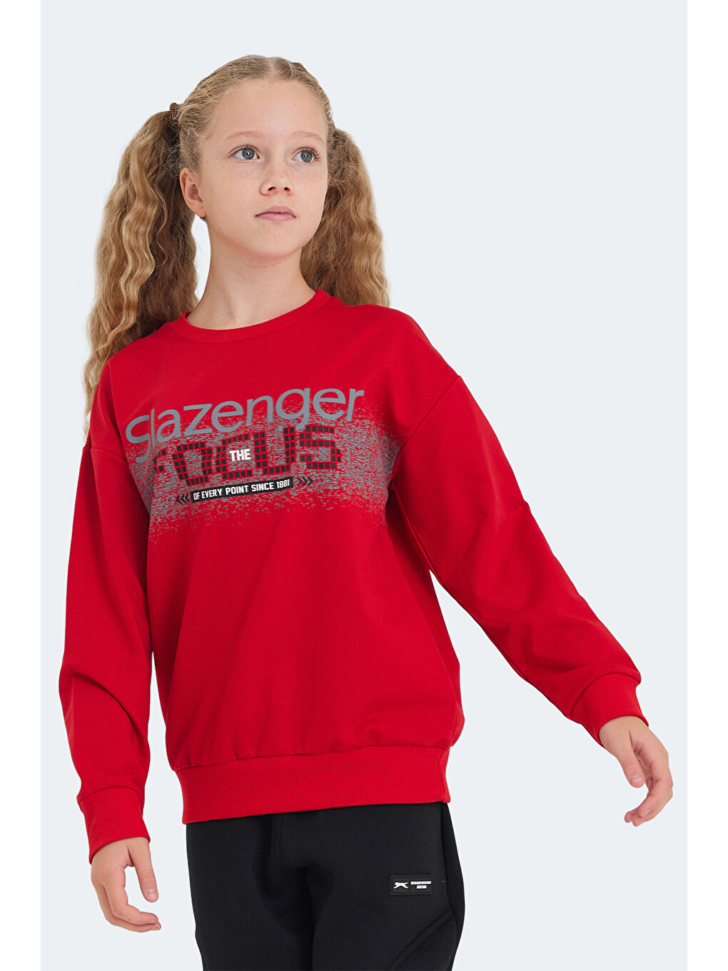 LAST Unisex Çocuk Kırmızı Sweatshırt-1