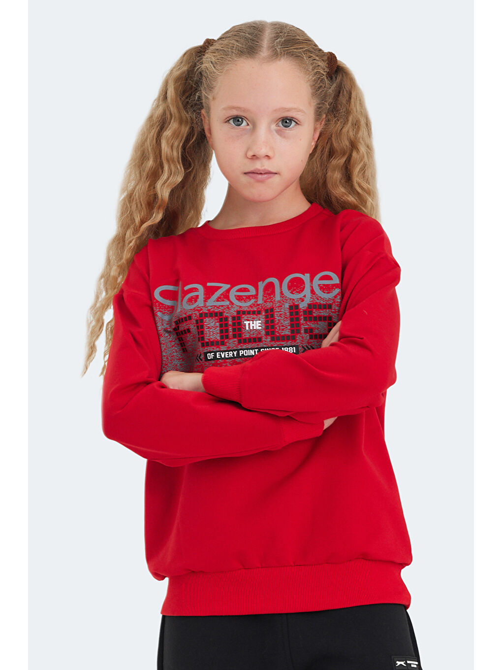 LAST Unisex Çocuk Kırmızı Sweatshırt-2