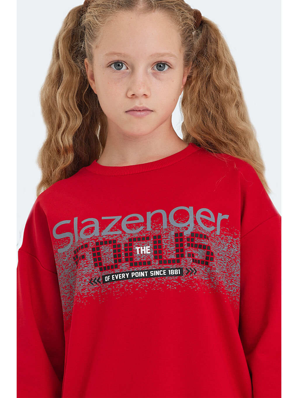 LAST Unisex Çocuk Kırmızı Sweatshırt-3