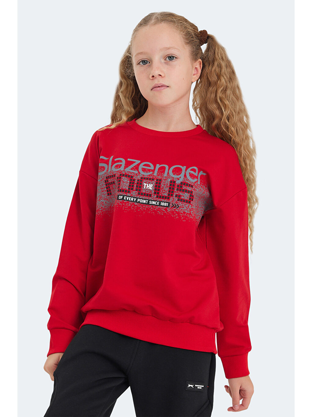 LAST Unisex Çocuk Kırmızı Sweatshırt-6