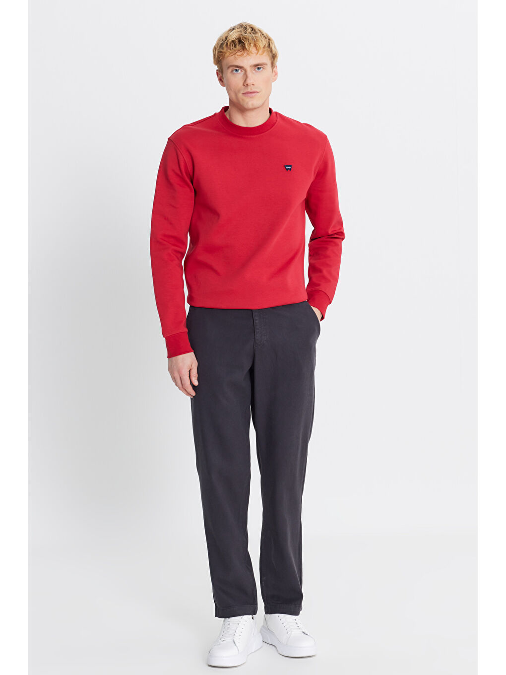 Regular Fit Normal Kesim Lastikli Bel Siyah Chino Pantolon-2