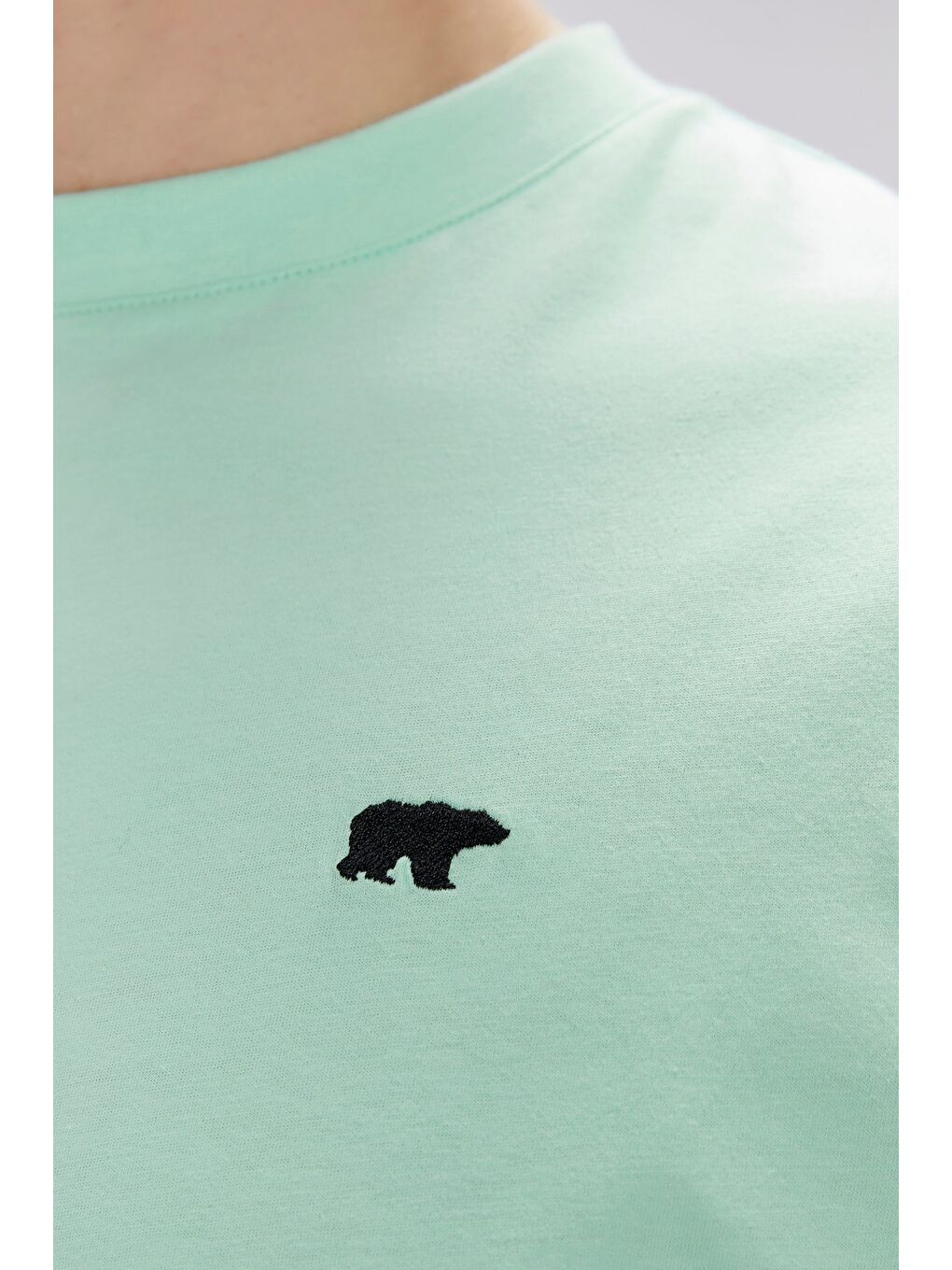 Damon Yeşil Erkek Oversize Tişört-3