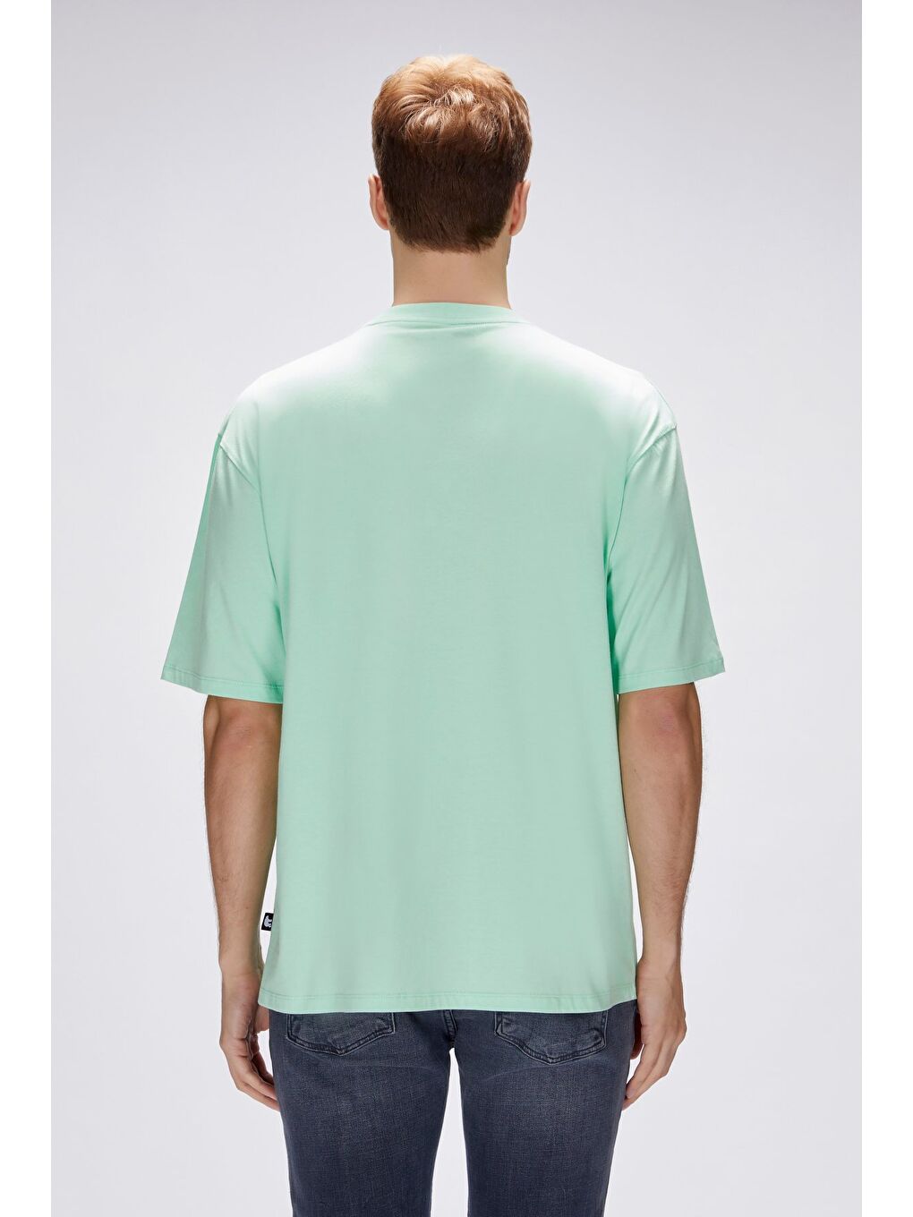 Damon Yeşil Erkek Oversize Tişört-4