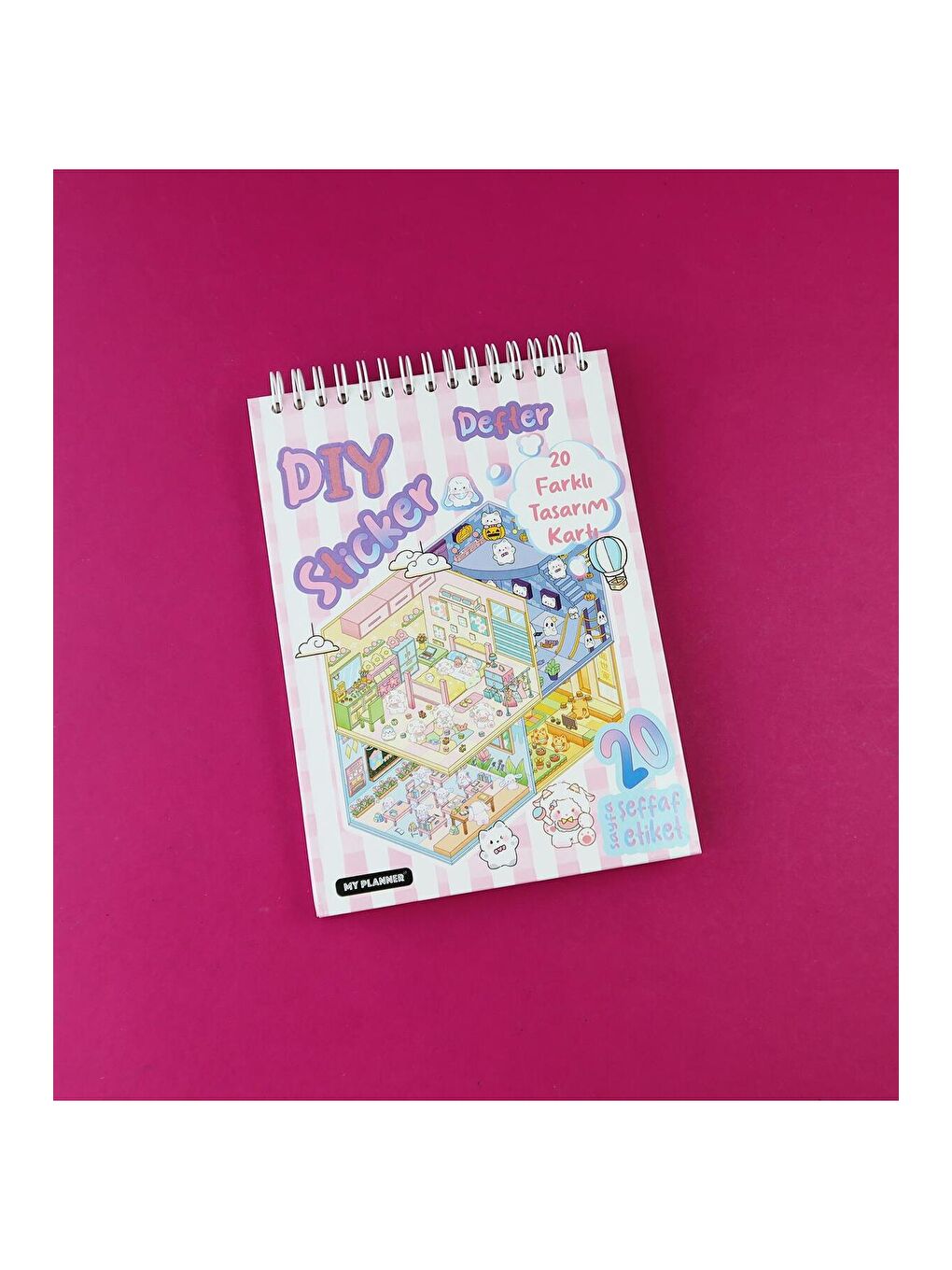 DIY Kendin Yap 5D Sahne Sticker Defteri - (20 Sahne + 20 Sticker)