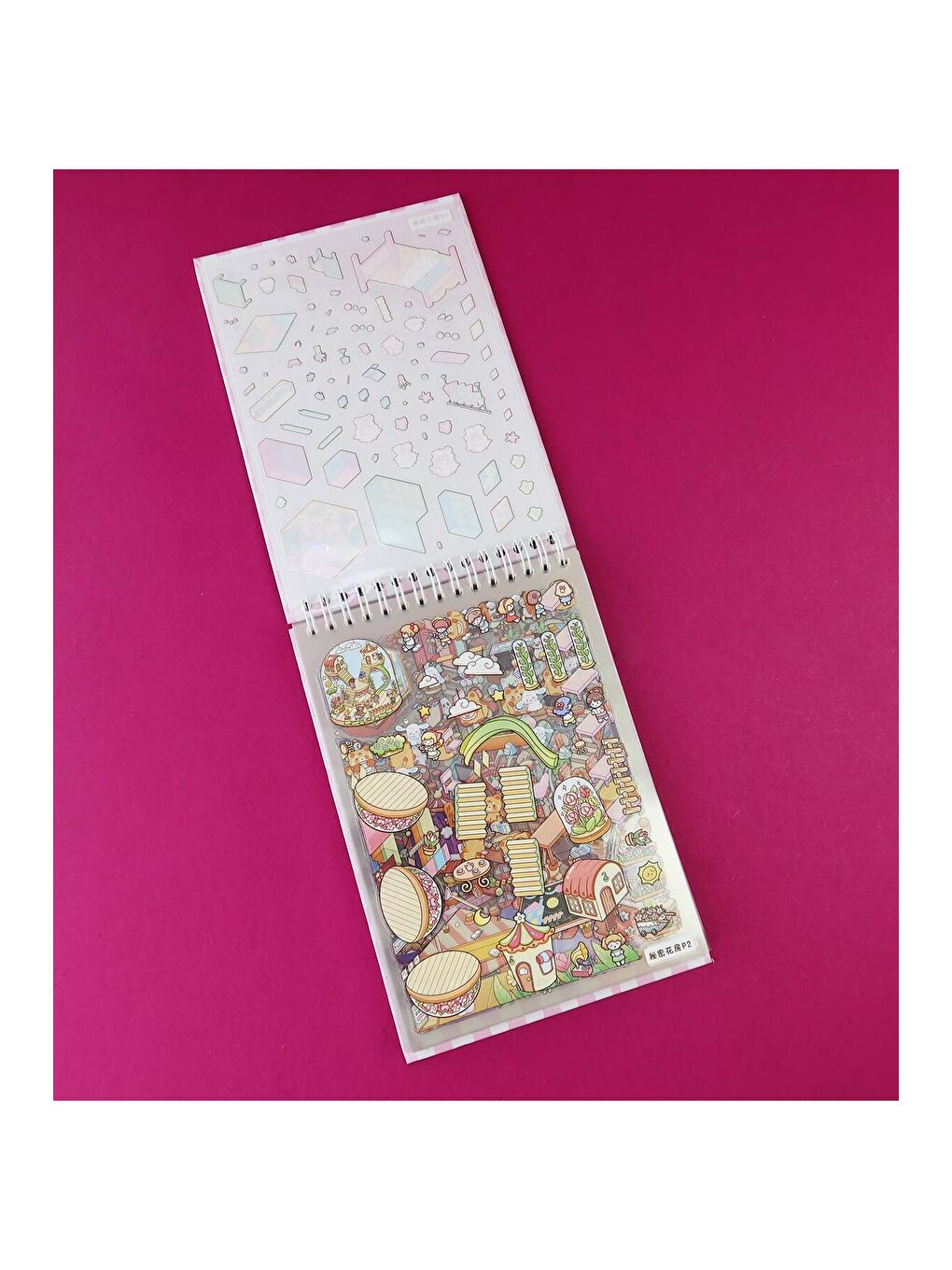 DIY Kendin Yap 5D Sahne Sticker Defteri - (20 Sahne + 20 Sticker)-1