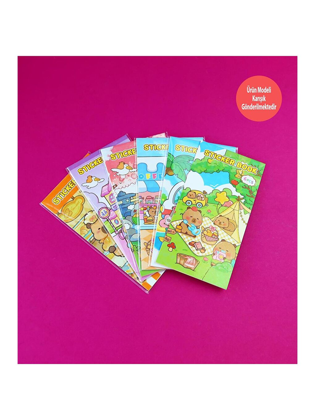 Tasarımlı Sticker Kitabı – 6 Sayfa