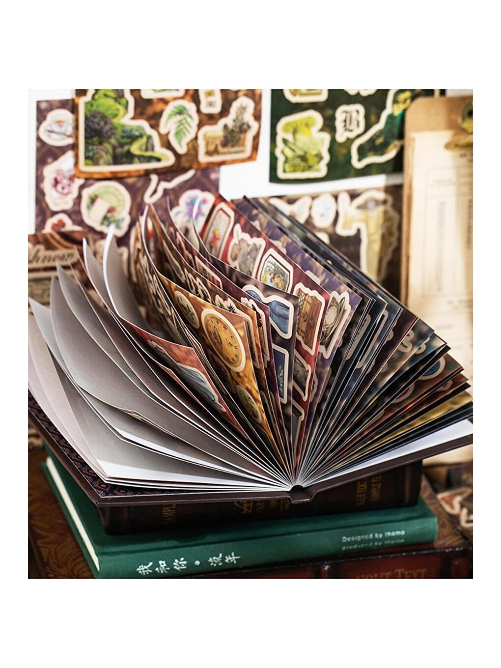 Vintage Tarz Sticker Kitabı – 45 Yaprak-2