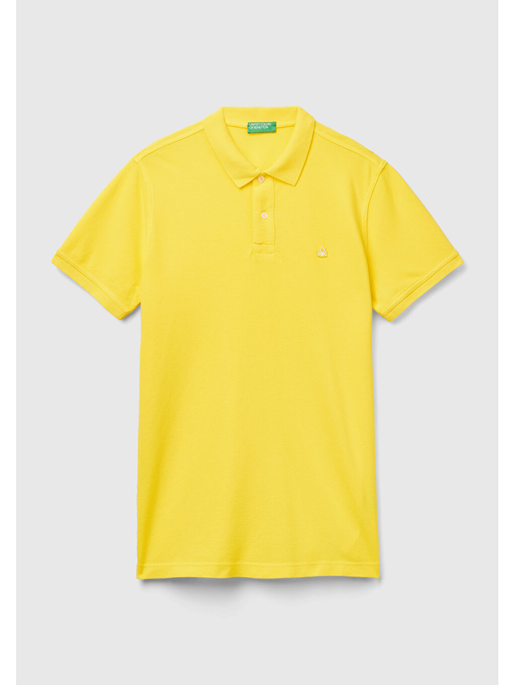 United Colors Of Benetton Erkek Sarı Regular Fit Kısa Kollu Polo T-Shirt