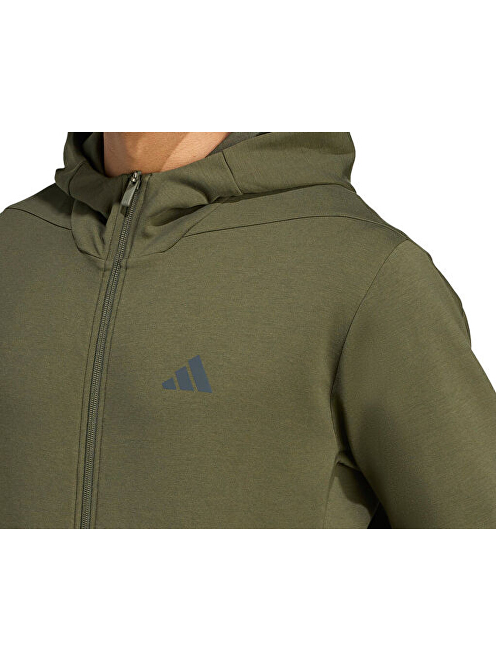 D4t Full-zip Ho Erkek Günlük Fermuarlı Sweatshirt Jx0692 Haki-3