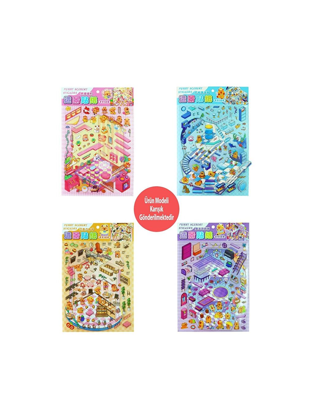 Dıy Kendin Yap Temalı 3D Oda Sahne Sticker-2