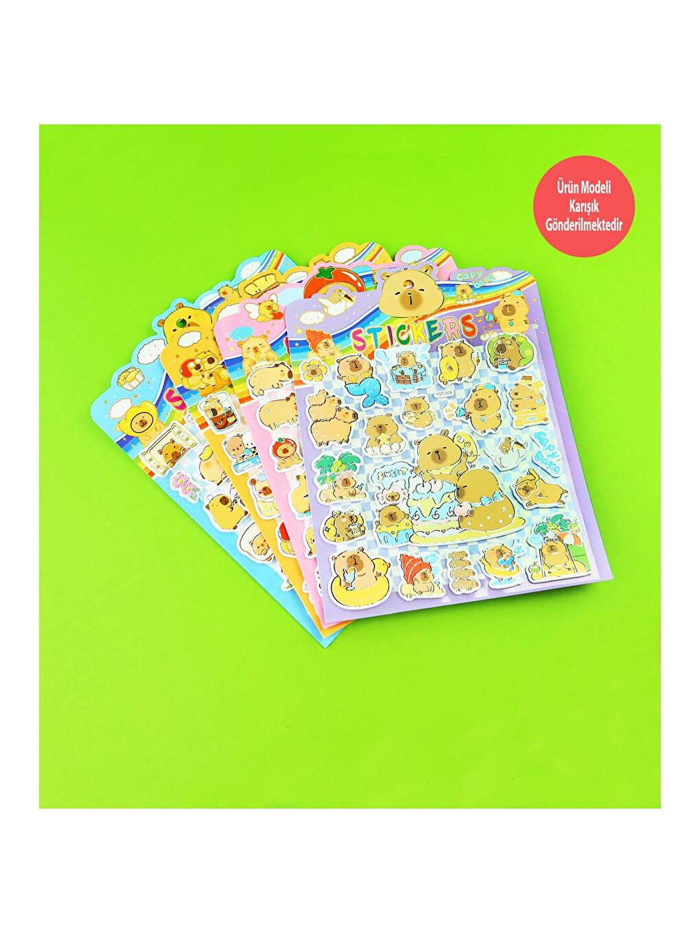 Tasarımlı Puf Sticker