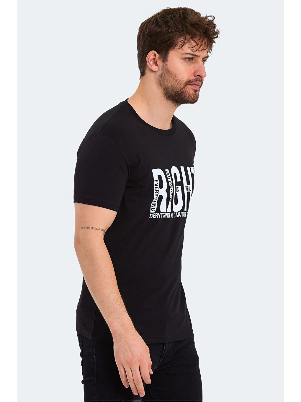 KAUKO Erkek Tişört Siyah-2