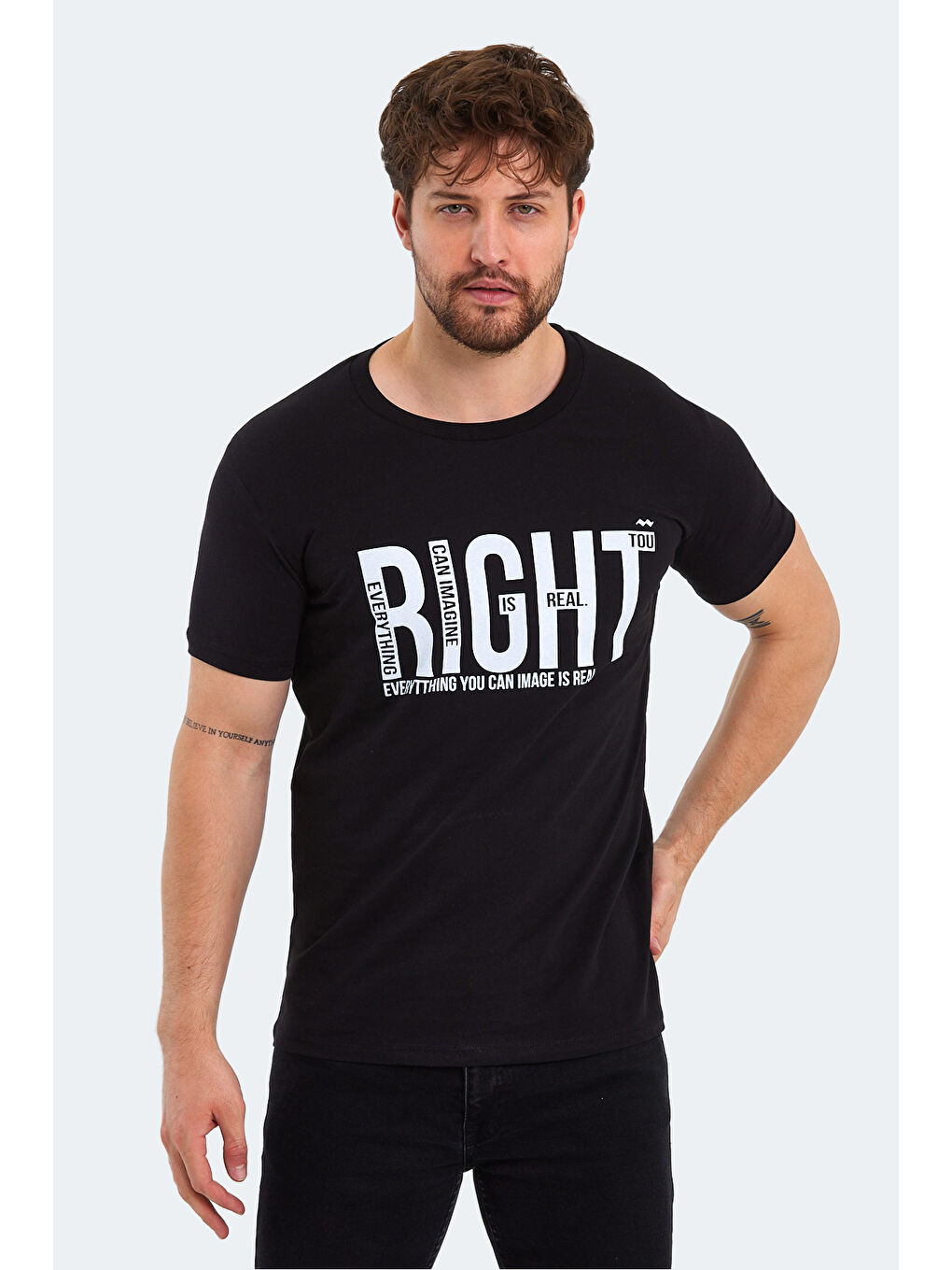 KAUKO Erkek Tişört Siyah-3