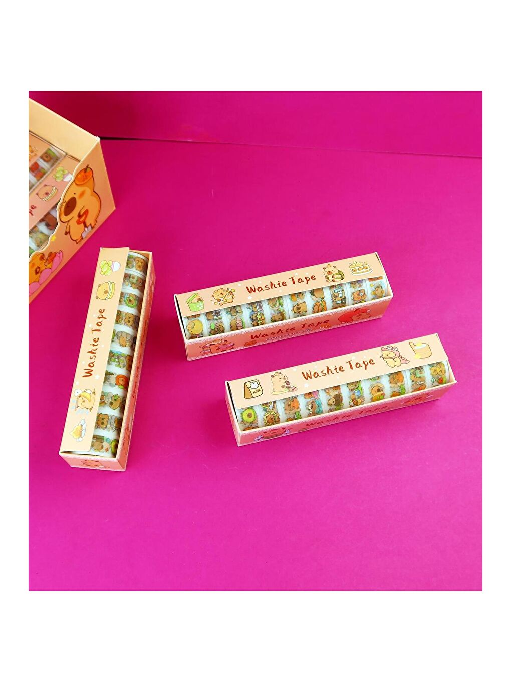 10'lu Washi Tape Seti – Sevimli Dekoratif Bant