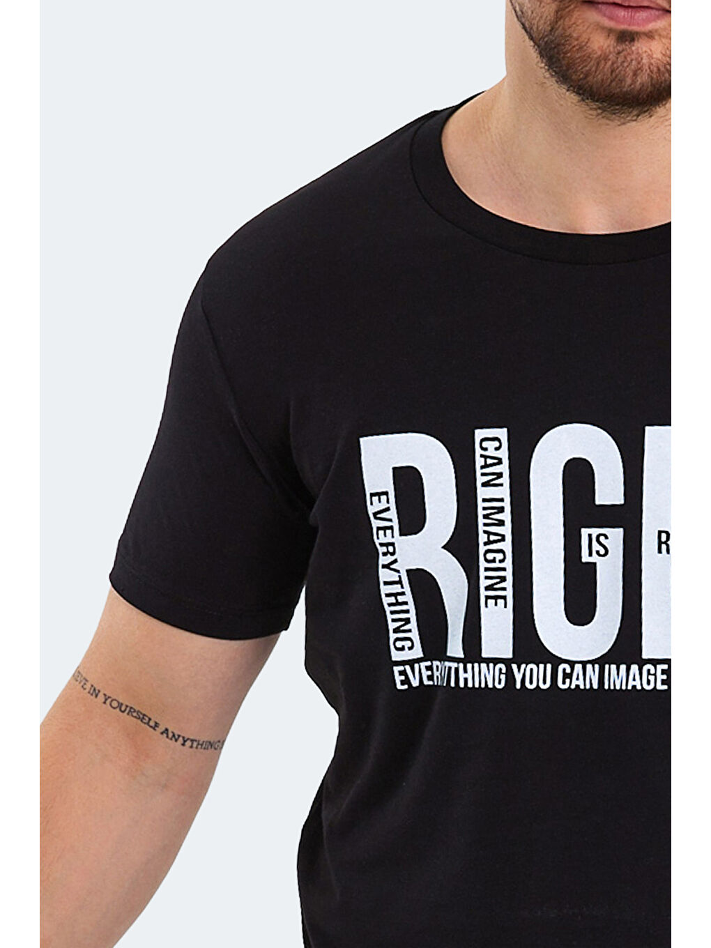 KAUKO Erkek Tişört Siyah-5