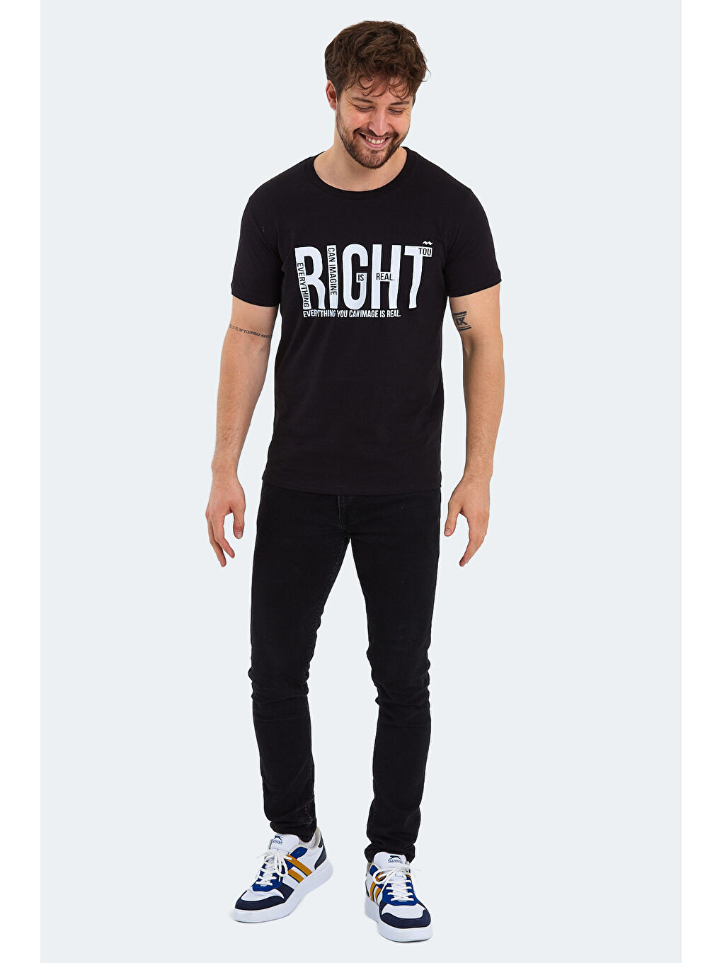 KAUKO Erkek Tişört Siyah-6