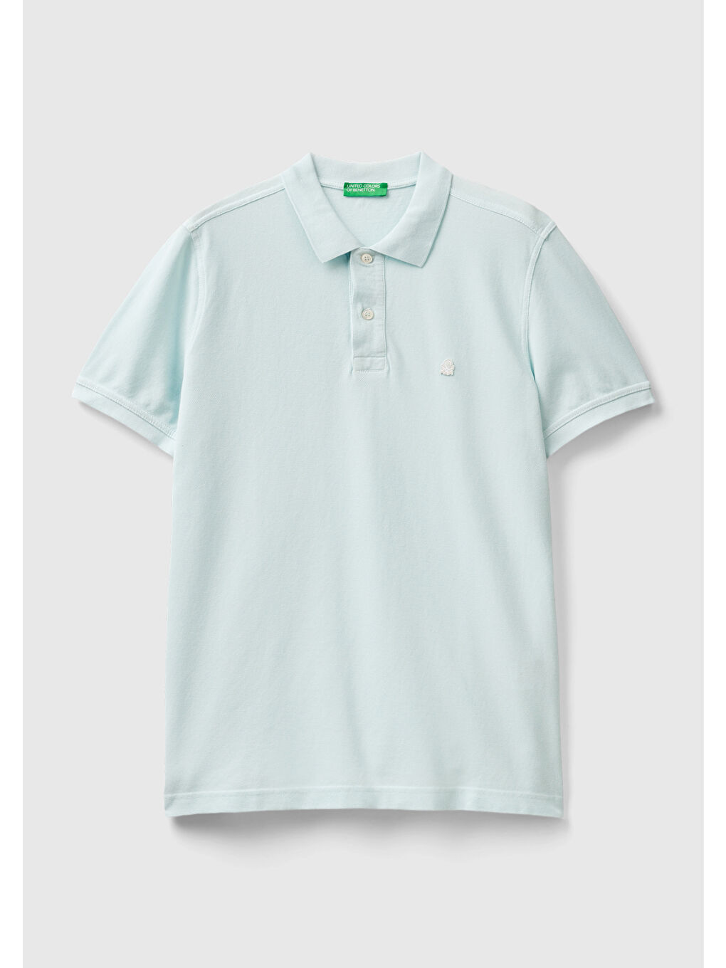 United Colors Of Benetton Turkuaz Erkek Su Yeşili Regular Fit Kısa Kollu Polo T-Shirt