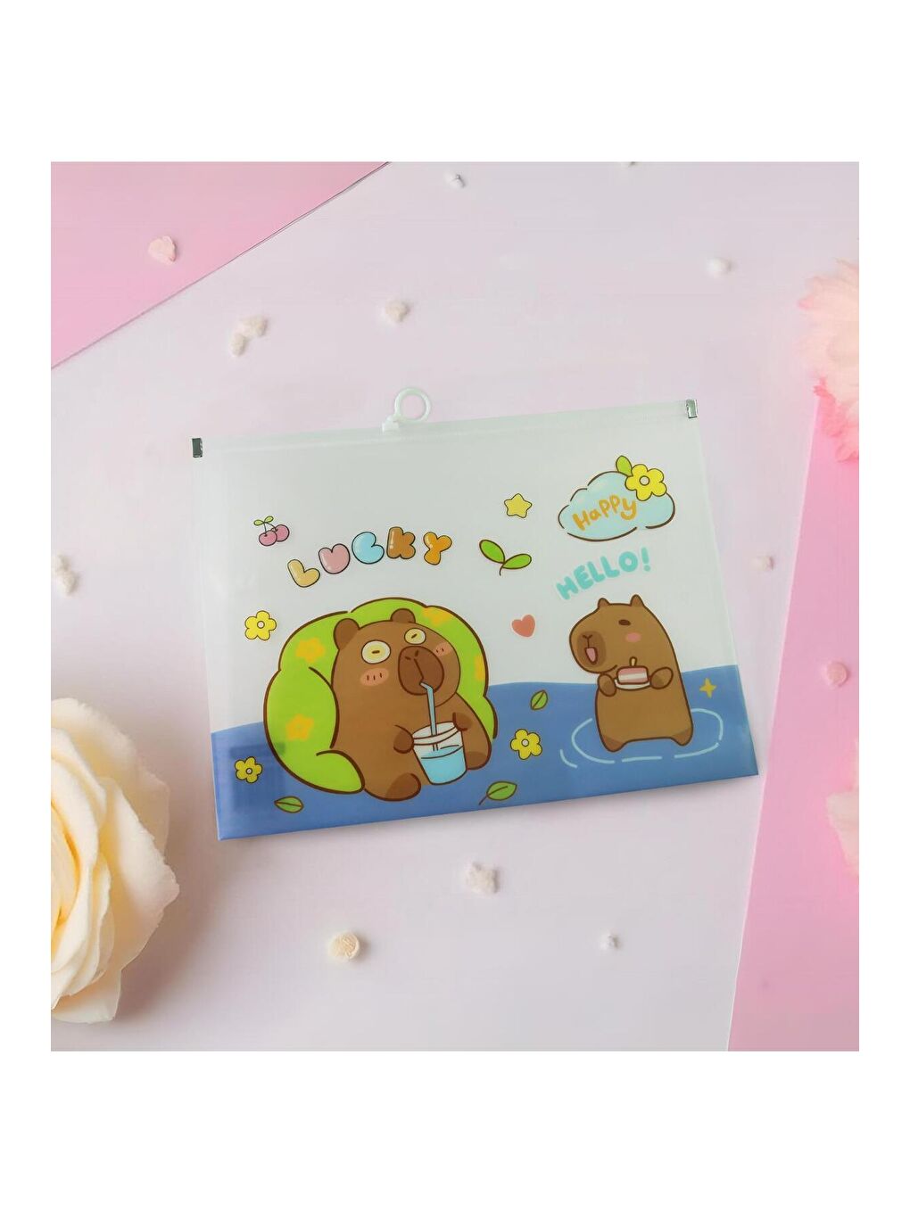 Tasarımlı A4 Şeffaf Dosya-1