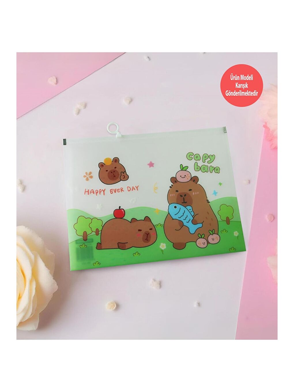 Tasarımlı A4 Şeffaf Dosya-2