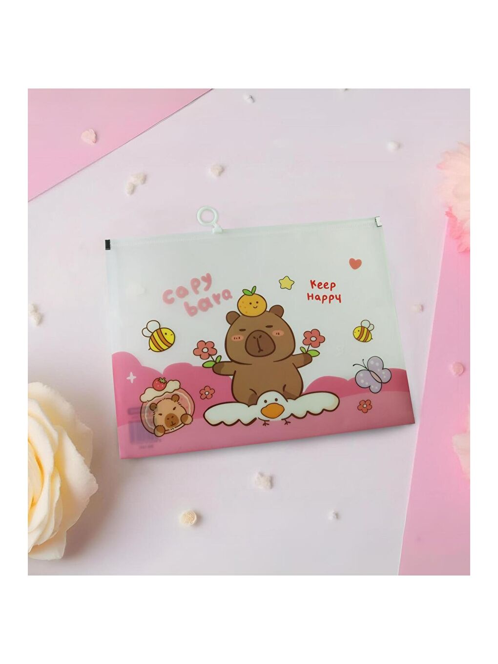 Tasarımlı A4 Şeffaf Dosya-3