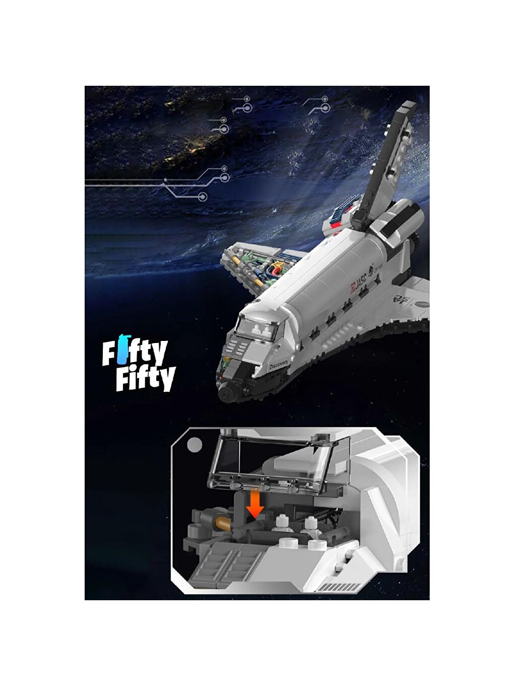 Jaki Uzay Aracı Block Lego Yapı Oyuncağı 954 Parça (JK8502)-4