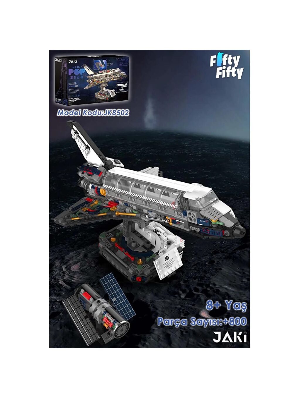 Jaki Uzay Aracı Block Lego Yapı Oyuncağı 954 Parça (JK8502)-5