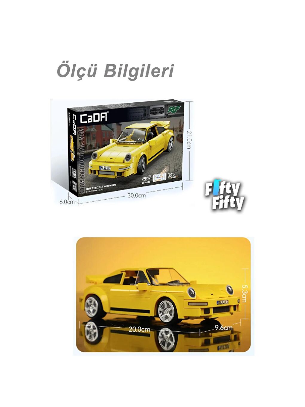 Cada Ruf CTR 2017 Model Yellowbird Block Lego Yapı Oyuncağı 222 Parça (C51079W)-2