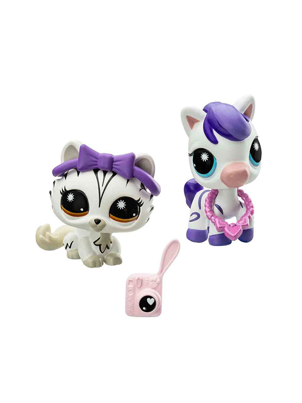 Minişler 2’li Figür Seti S4 249&250 Zebra Ve Yavru Kedi-1