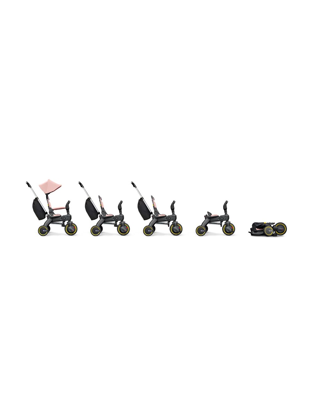 Liki Trike Tek Parça Katlanır 3 Tekerlekli Bebek Bisikleti S3-6