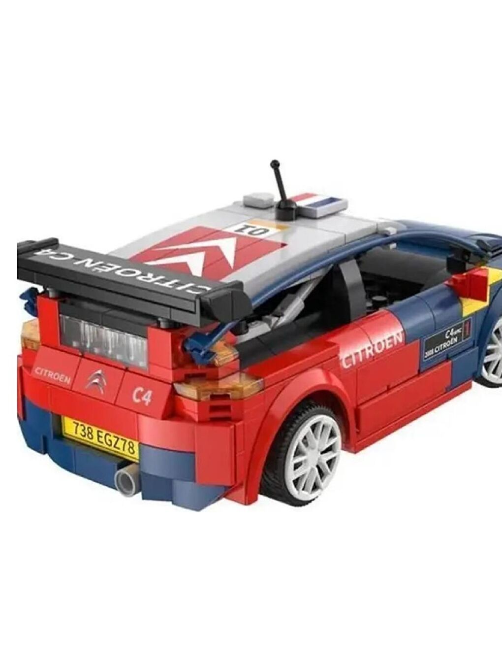 Cada 2008 Citroen C4 WRC Yarış Arabası Block Lego Yapı Oyucağı 329 Parça (C51078W)-3