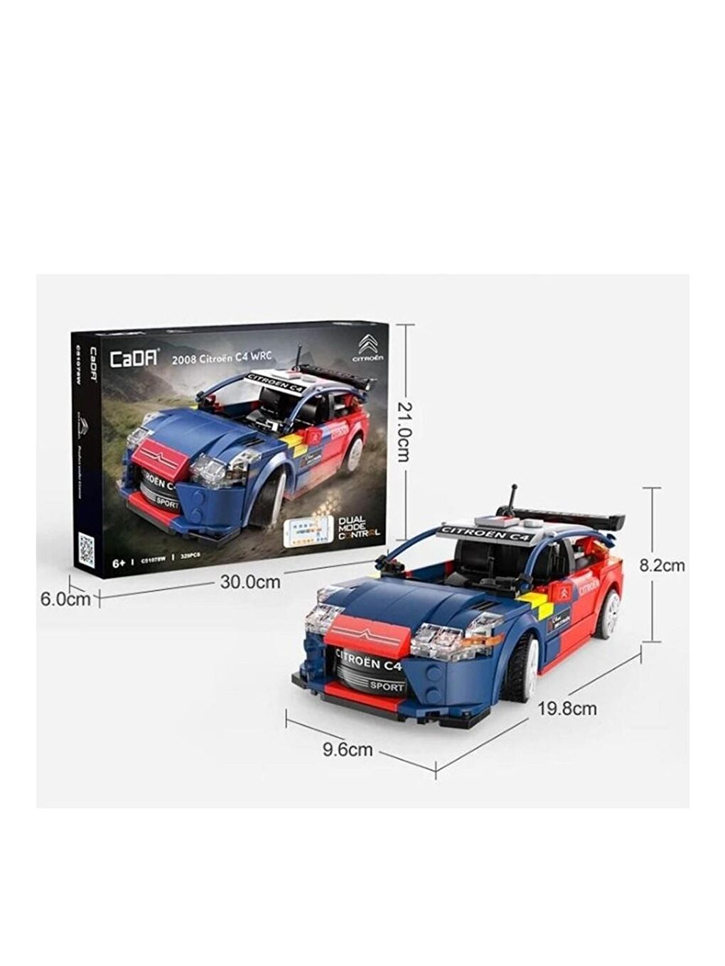 Cada 2008 Citroen C4 WRC Yarış Arabası Block Lego Yapı Oyucağı 329 Parça (C51078W)-4