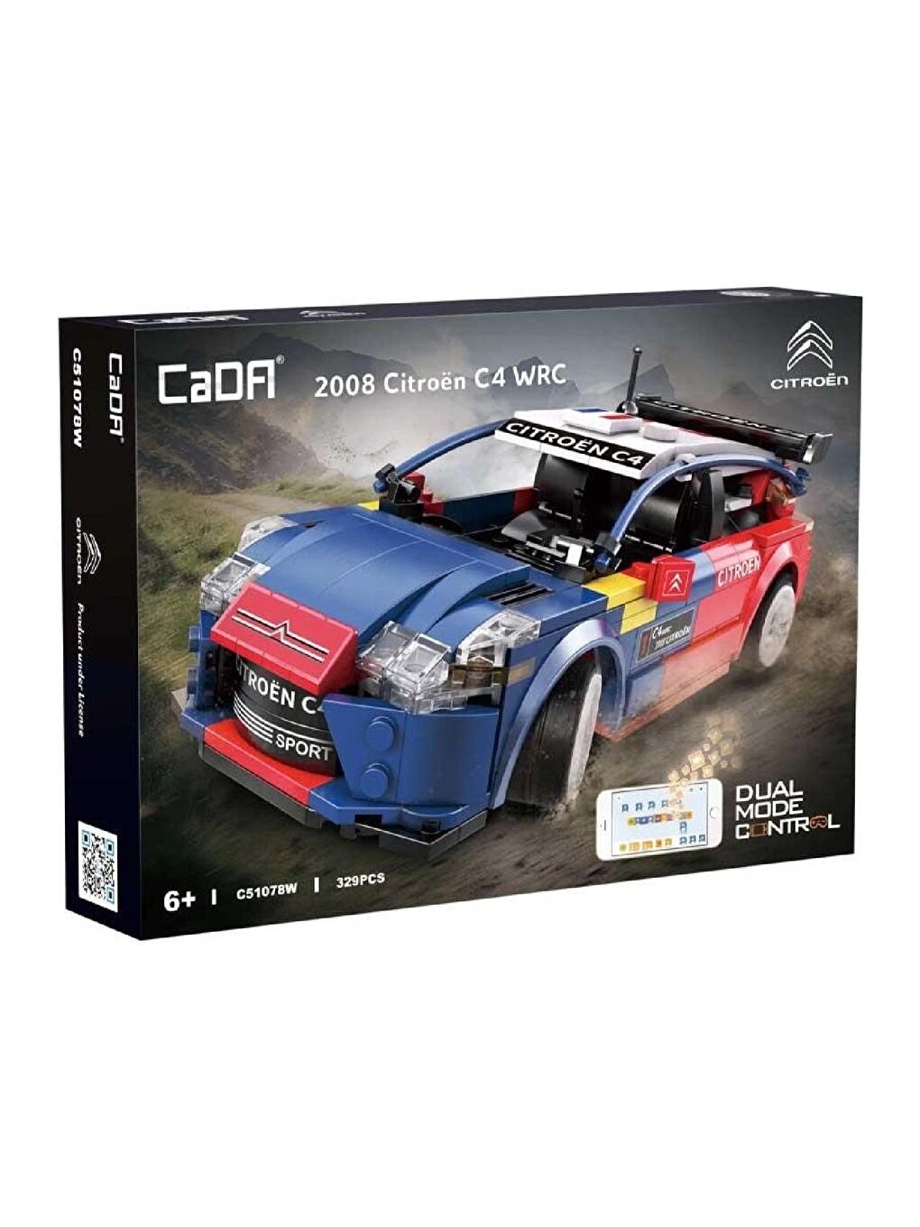 Cada 2008 Citroen C4 WRC Yarış Arabası Block Lego Yapı Oyucağı 329 Parça (C51078W)-5