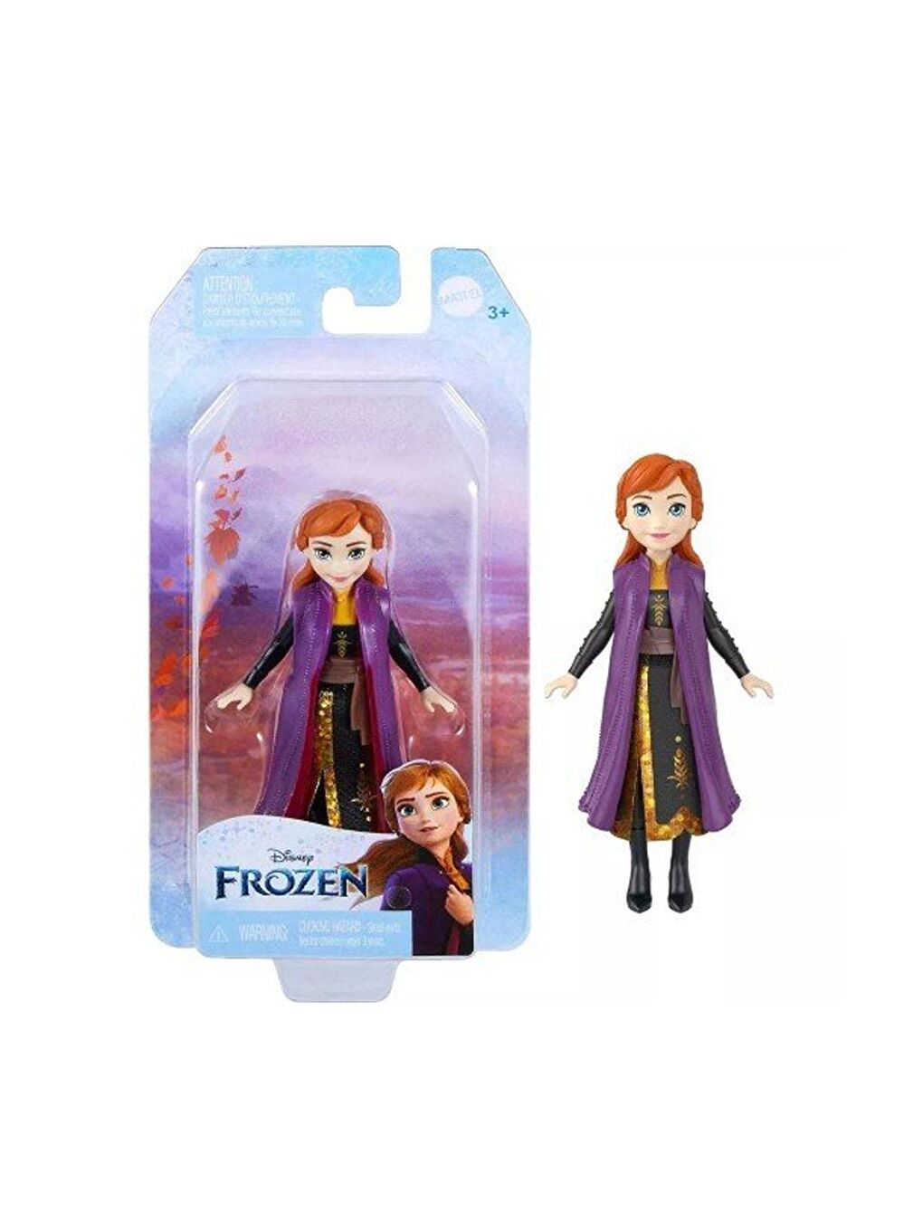 FROZEN Beyaz-Renklibaskı Karlar Ülkesi Elsa ve Anna Mini Bebekler Anna - 2