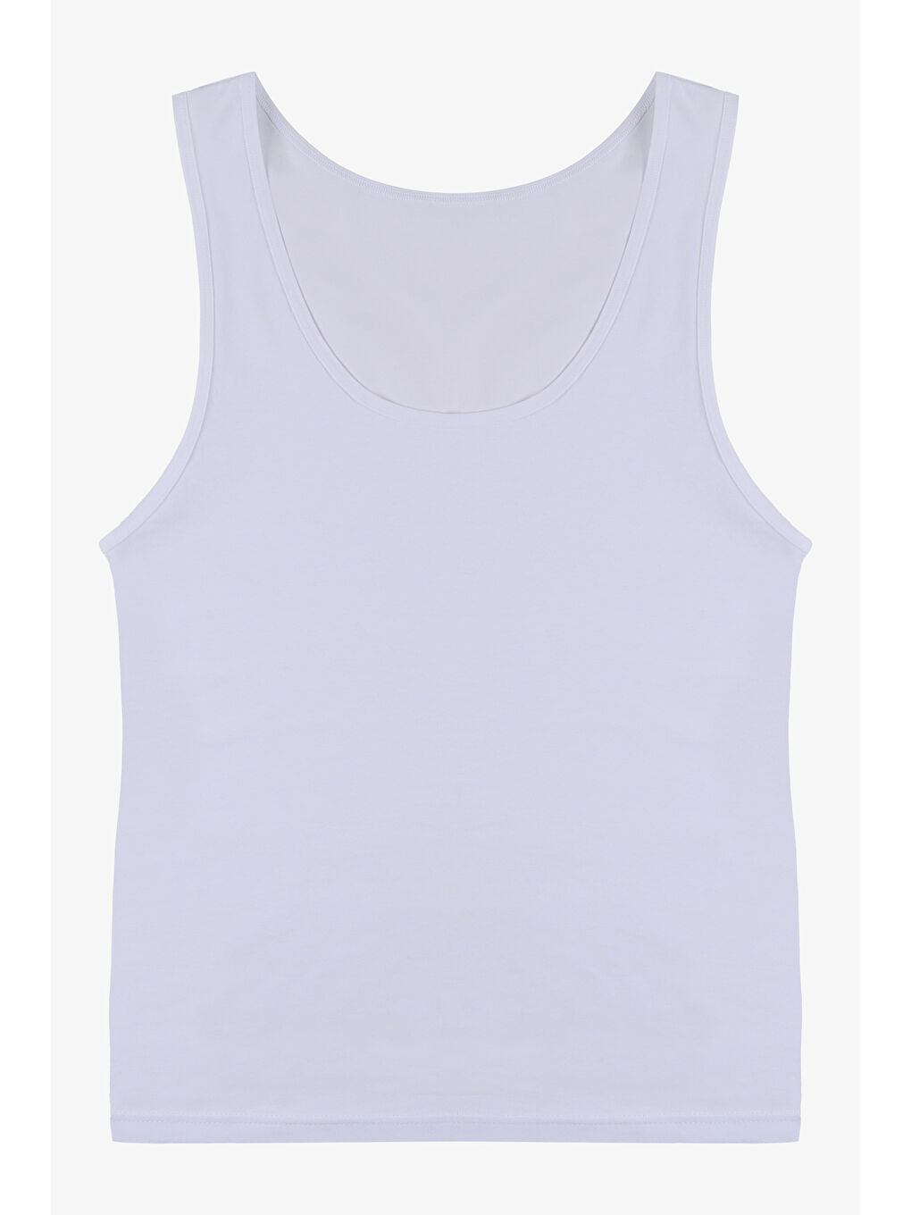 Siyah Kadın Kalın Askılı Pamuklu İkili Atlet-1