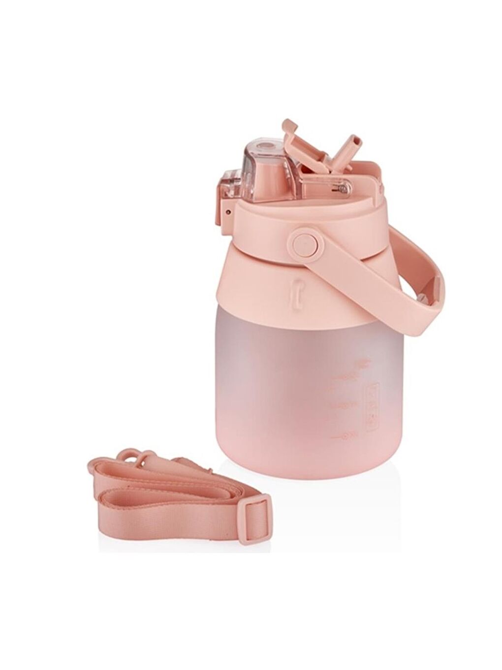 Askılı Su Matarası 1000 ml Pipetli/Pipetsiz Çift Kullanım VGN6275-1