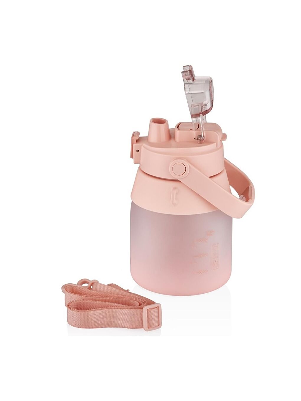 Askılı Su Matarası 1000 ml Pipetli/Pipetsiz Çift Kullanım VGN6275-2