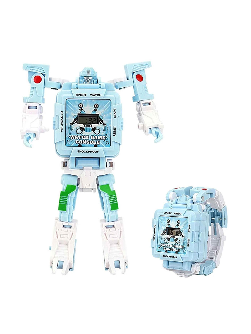 Dönüşebilen Robot Saat Oyun Konsolu
